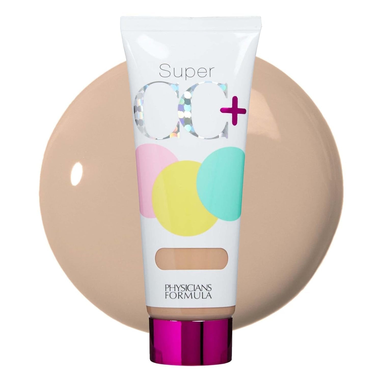 Super CC+ Cream Color-Correction + Care Cream Full Coverage Foundation, anti Aging Hydrating Serum, for Uneven Skin Tone, Dermatologist Approved, Light